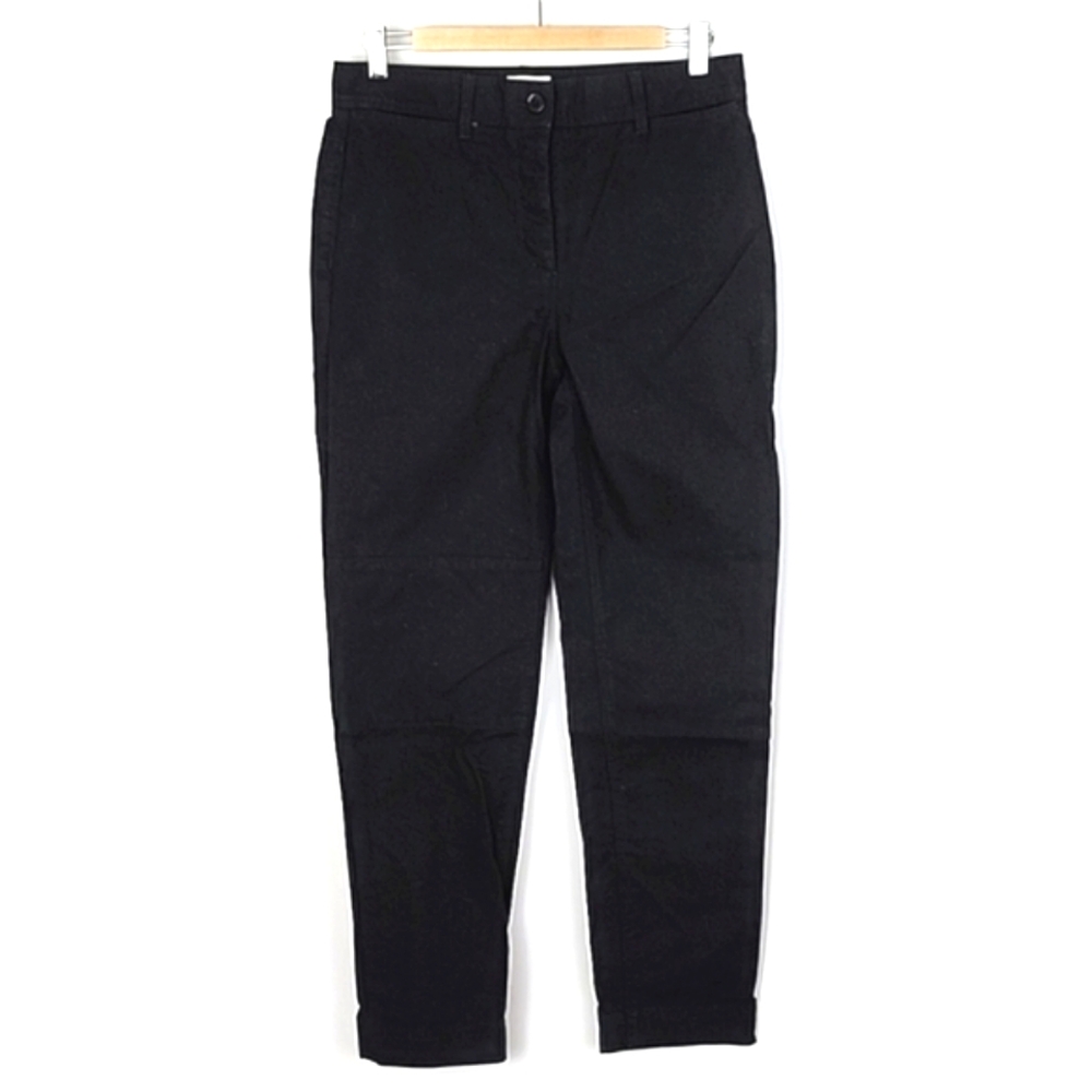 Wilfred Free Women's Black Cotton High Waisted Chino Pants Size 6
